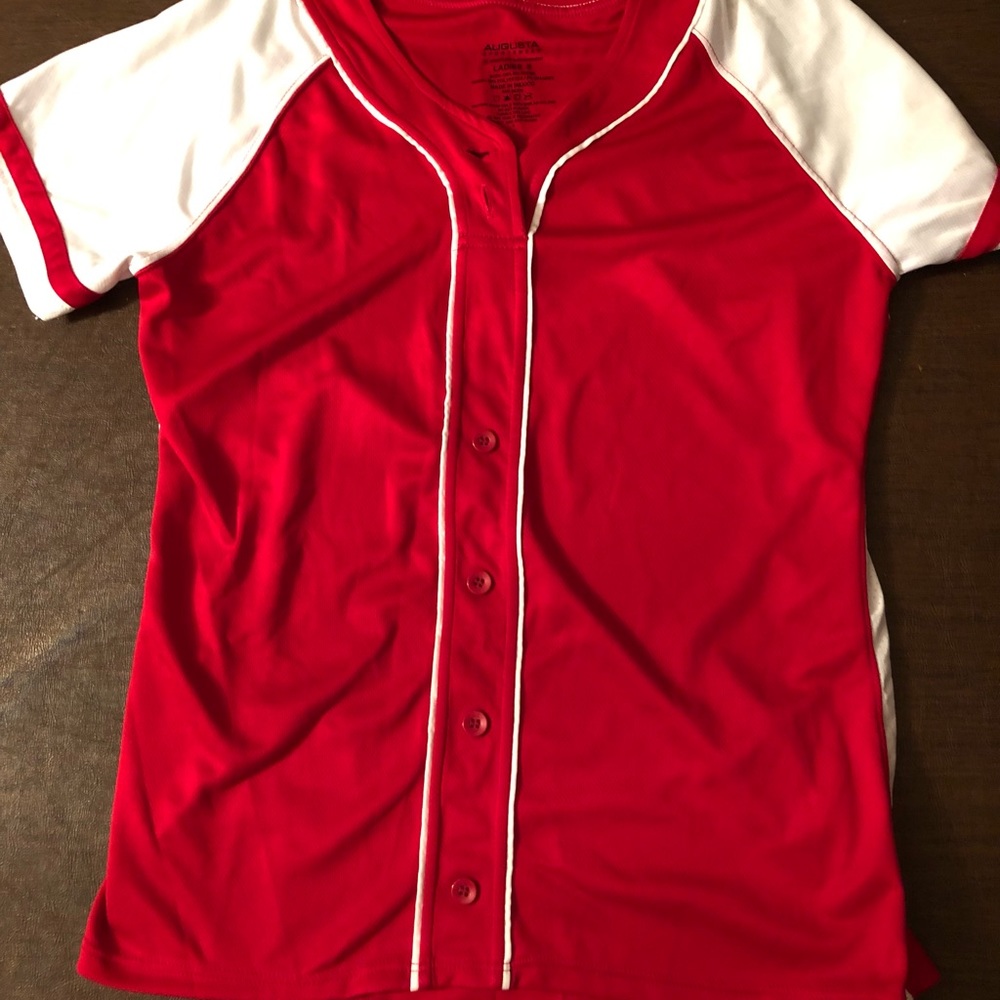Augusta Women’s jersey - red and white - small